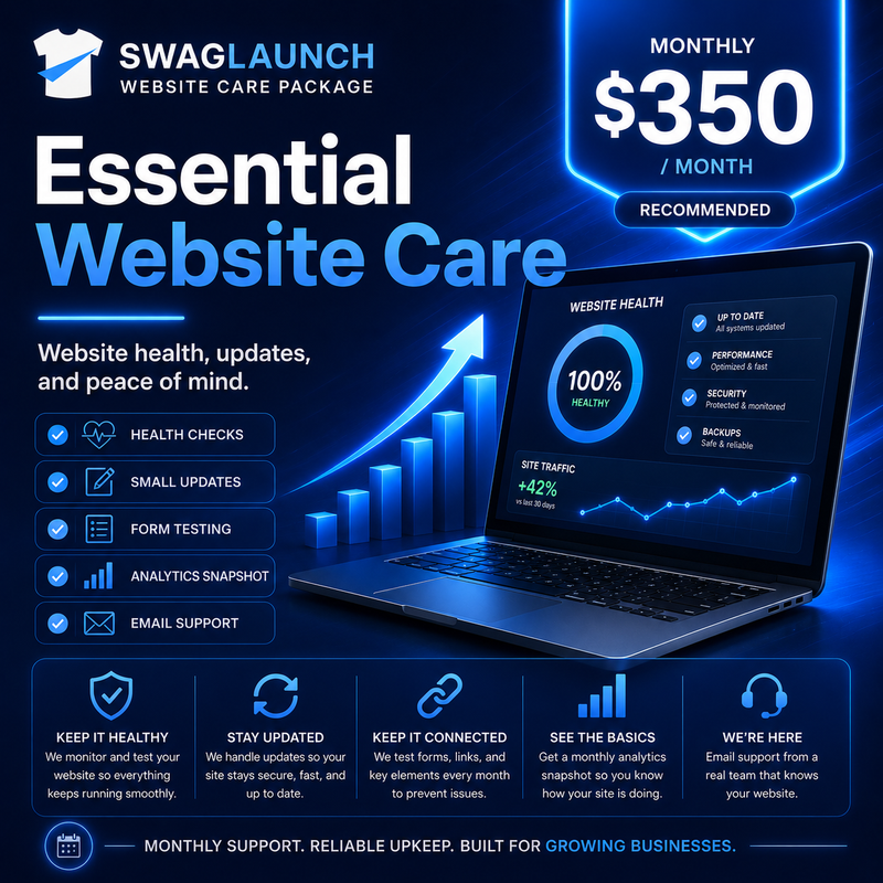 Load image into Gallery viewer, Website Care & Growth Plan