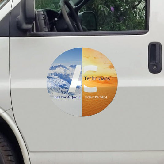 Full Color Vehicle Magnetics - Circle - Twisted Swag, Inc.Twisted Swag, Inc.