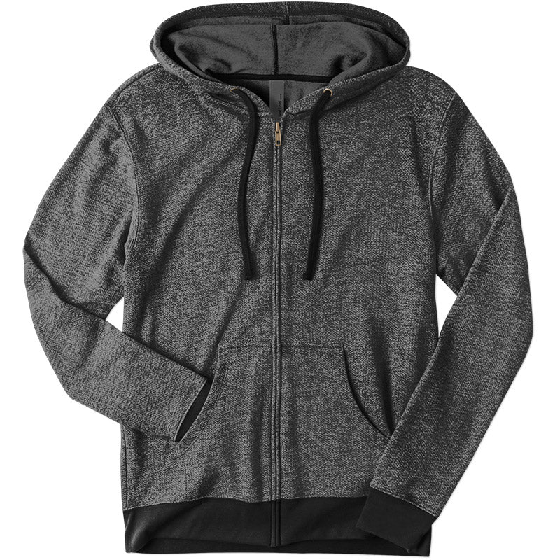 Load image into Gallery viewer, Denim Fleece Zip Hoodie - Twisted Swag, Inc.NEXT LEVEL