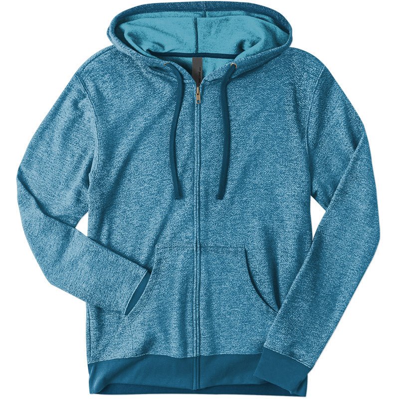 Load image into Gallery viewer, Denim Fleece Zip Hoodie - Twisted Swag, Inc.NEXT LEVEL
