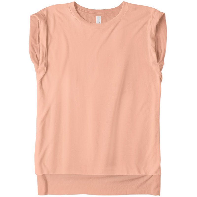 Load image into Gallery viewer, Ladies Flowy Rolled Cuff Muscle Tee - Twisted Swag, Inc.Bella Canvas