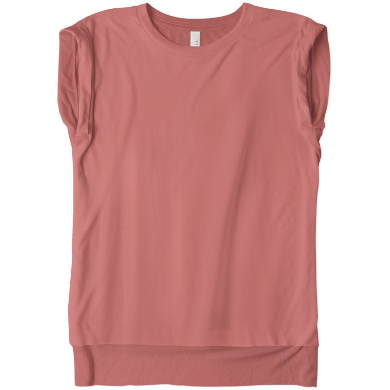 Load image into Gallery viewer, Ladies Flowy Rolled Cuff Muscle Tee - Twisted Swag, Inc.Bella Canvas