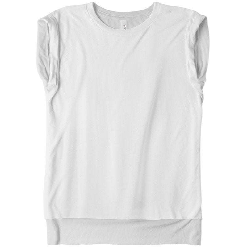 Load image into Gallery viewer, Ladies Flowy Rolled Cuff Muscle Tee - Twisted Swag, Inc.Bella Canvas