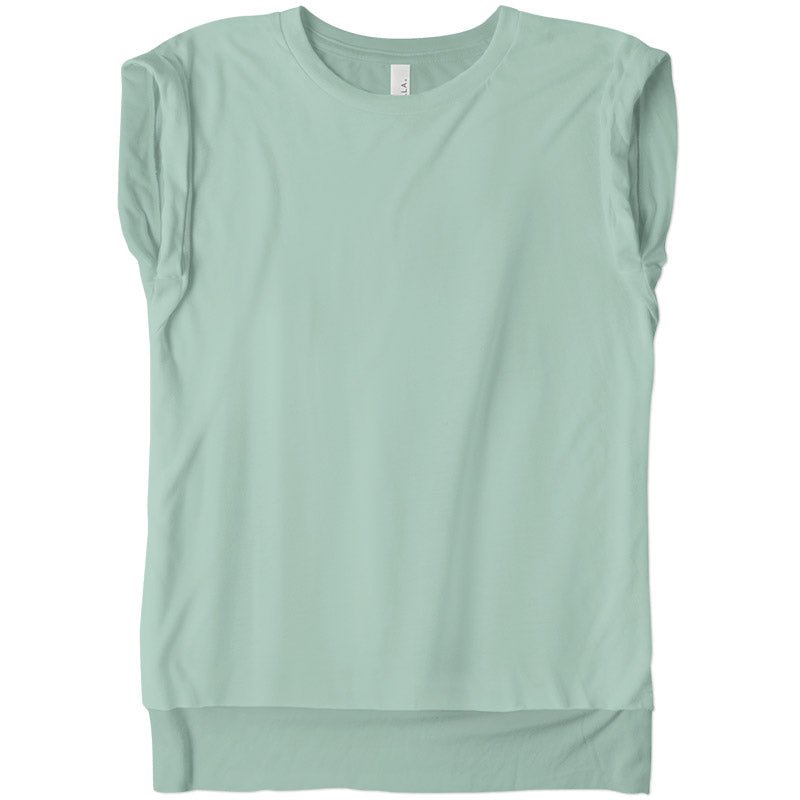 Load image into Gallery viewer, Ladies Flowy Rolled Cuff Muscle Tee - Twisted Swag, Inc.Bella Canvas