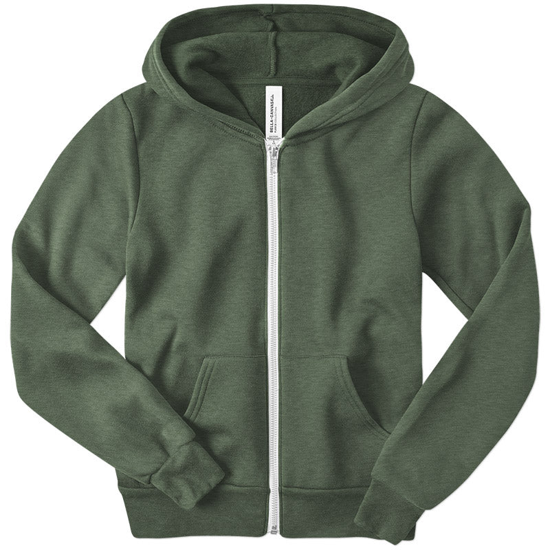 Load image into Gallery viewer, Youth Fleece Zip Up Hoodie - Twisted Swag, Inc.CANVAS