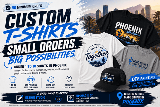Can I Get Custom T-Shirts With a Small Order in Phoenix? - Twisted Swag, Inc.