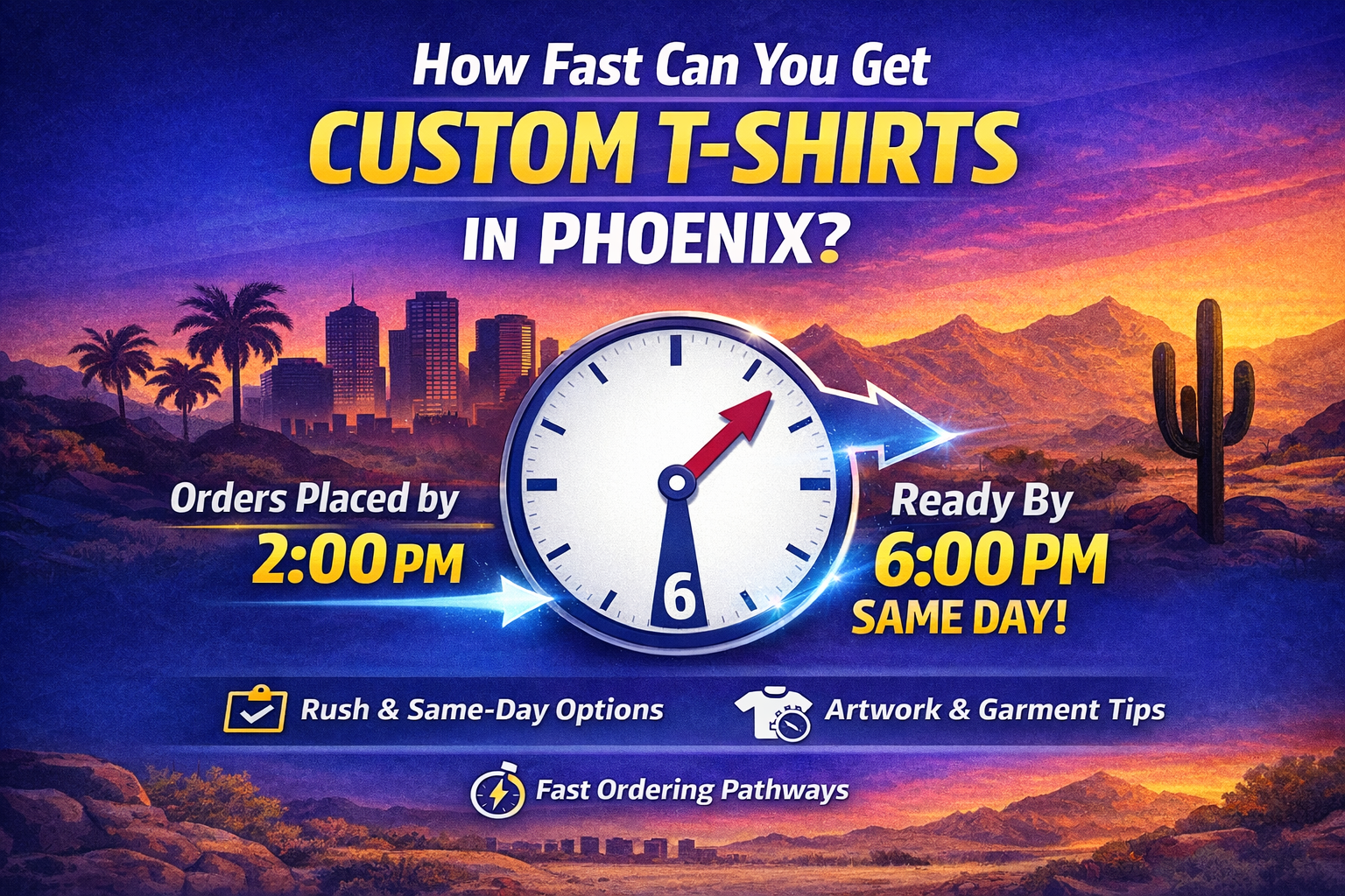 How Fast Can I Get Custom T-Shirts in Phoenix?