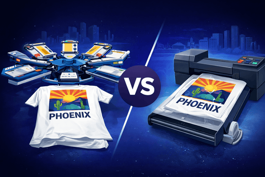 Screen Printing vs DTF for Custom Shirts in Phoenix - Twisted Swag, Inc.