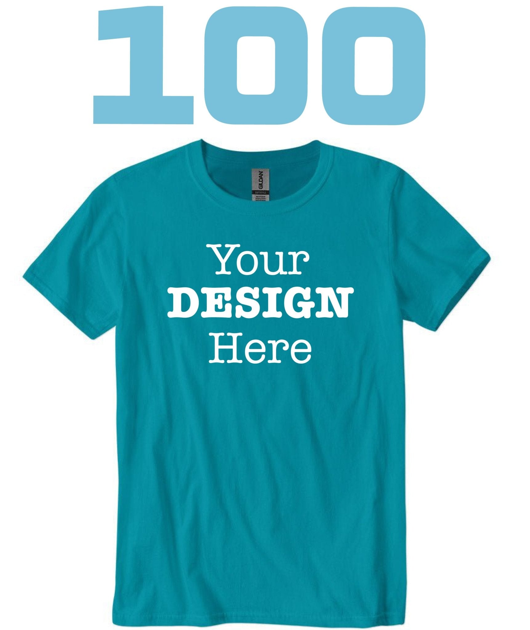 100 Soft-Style Unisex Tees Custom Printed - $8.00 Each! Limited Time ...