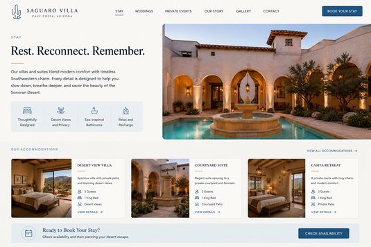 Saguaro Villa Foundation Brand & Website Launch