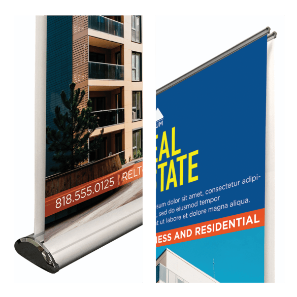 Load image into Gallery viewer, Double - Sided Deluxe Retractable Banner - Twisted Swag, Inc.TWISTED SWAG, INC.
