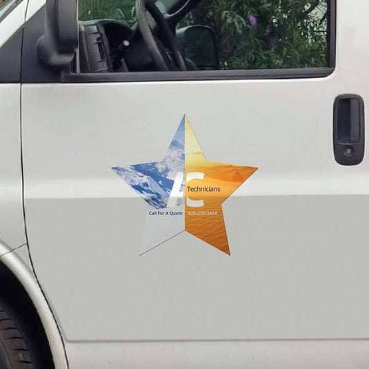Full Color Vehicle Magnetics - Star - Twisted Swag, Inc.Twisted Swag, Inc.