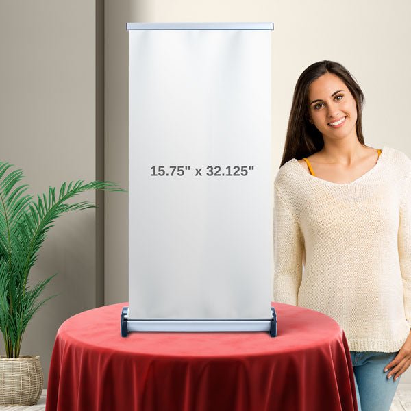 Load image into Gallery viewer, Table Top Retractable Banner - Twisted Swag, Inc.TWISTED SWAG, INC.
