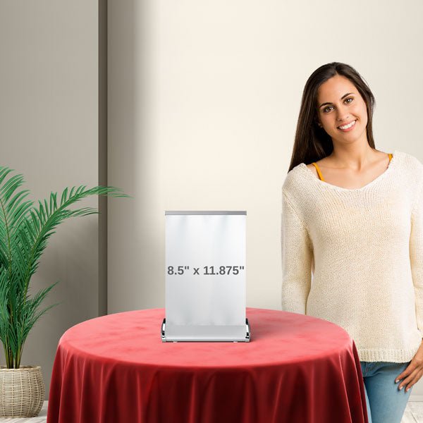 Load image into Gallery viewer, Table Top Retractable Banner - Twisted Swag, Inc.TWISTED SWAG, INC.
