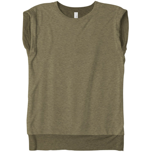 Ladies Flowy Rolled Cuff Muscle Tee - Twisted Swag, Inc.Bella Canvas