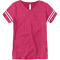 Vintage Hot Pink/White