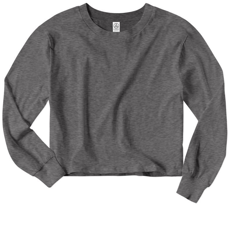 Load image into Gallery viewer, Ladies Longsleeve Crop Tee - Twisted Swag, Inc.Alternative Apparel
