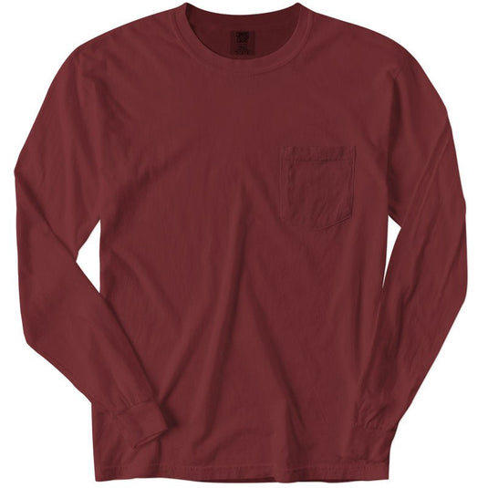 Pigment Dyed Longsleeve Pocket Tee - Twisted Swag, Inc.COMFORT COLORS