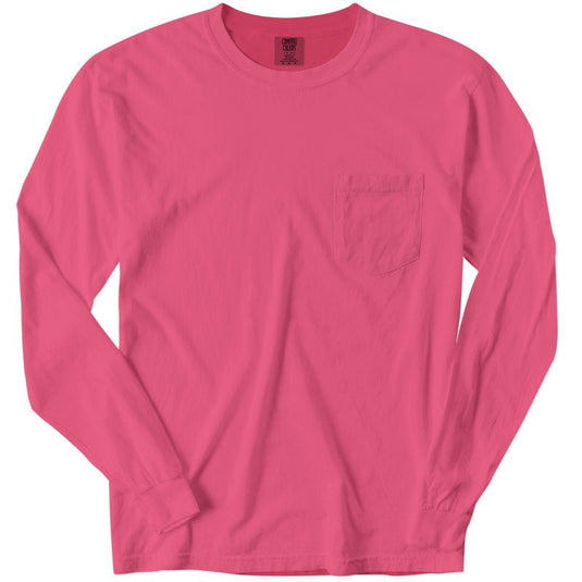 Pigment Dyed Longsleeve Pocket Tee - Twisted Swag, Inc.COMFORT COLORS