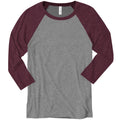 Grey/Maroon Triblend